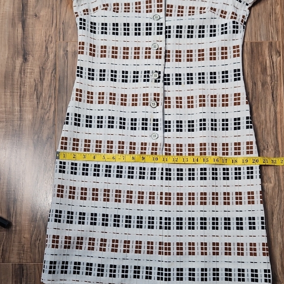 Bleeker Street Vintage Women’s Plaid Collard Dress - Picture 12 of 13